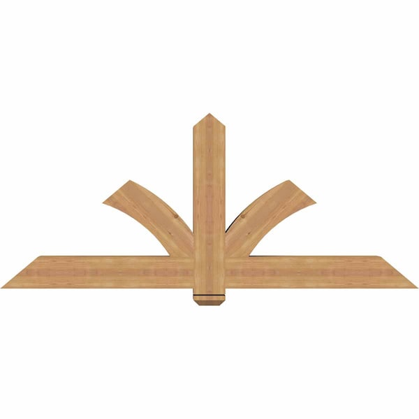 Ekena Millwork Redmond Smooth Timber Gable Bracket, Western Red Cedar, 72"W x 30"H x 5 1/2"D x 5 1/2"F, 10/12 Pitch GBW072X30X0606RED00SWR - main